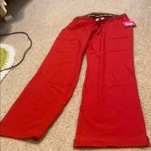 Heartsoul red scrub pants